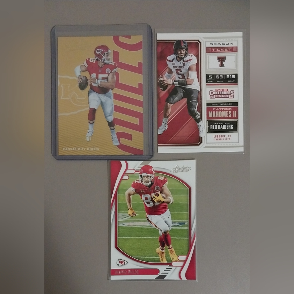 Kansas City Chiefs 3 Card lot #mvp #superbowl #team #2023